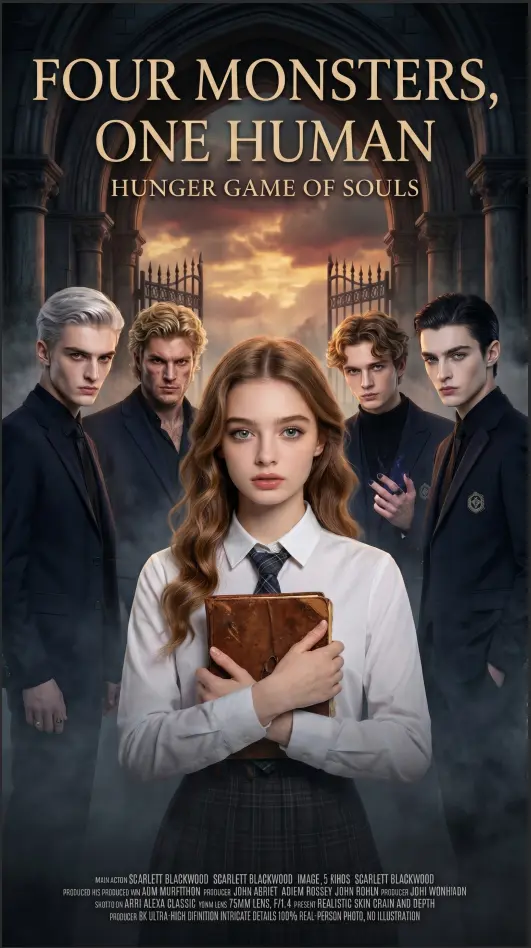 FOUR MONSTERS ONE HUMAN HUNGER GAME OF SOULS short drama poster