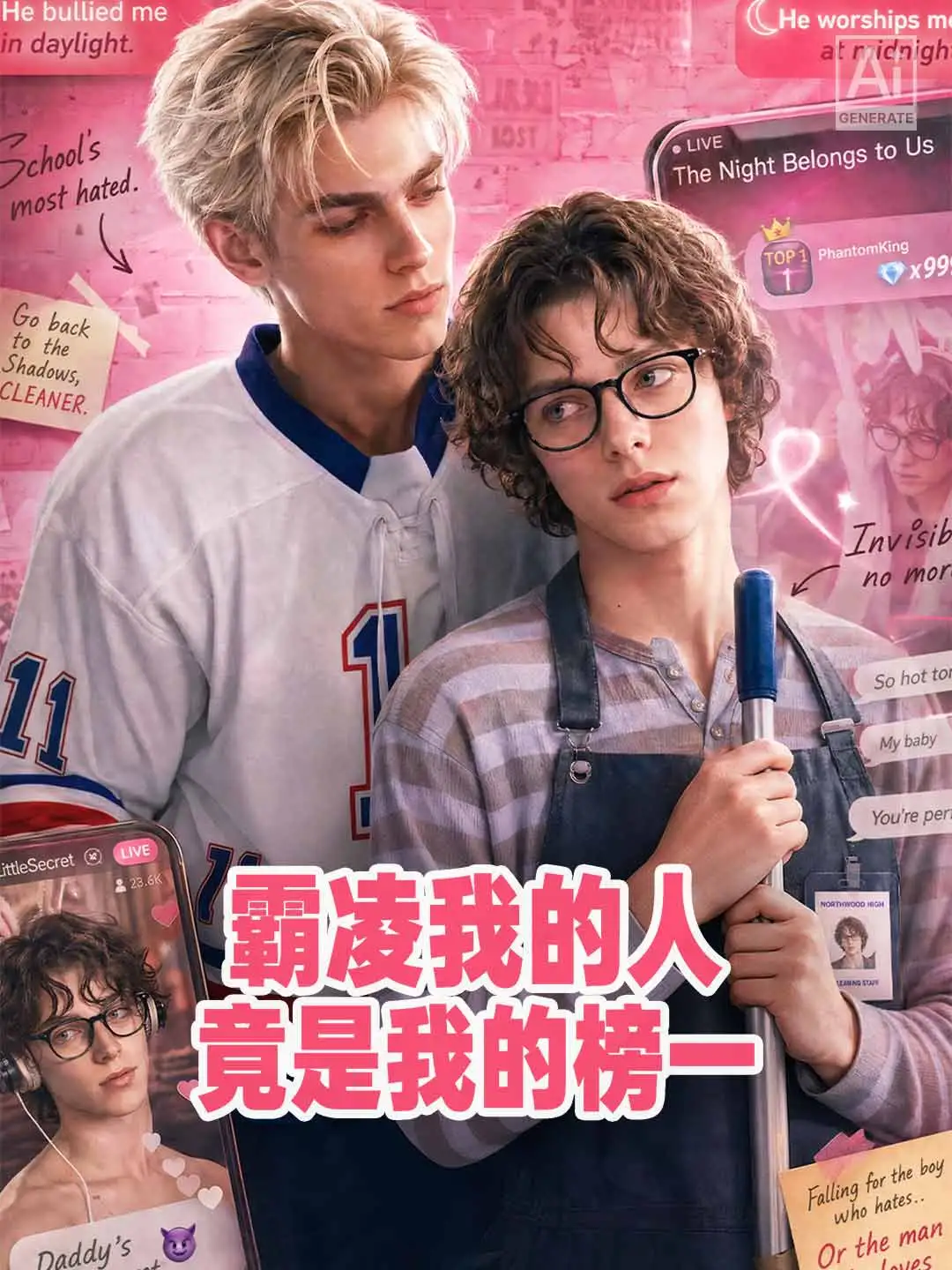 霸凌我的人竟是我的榜一 short drama poster