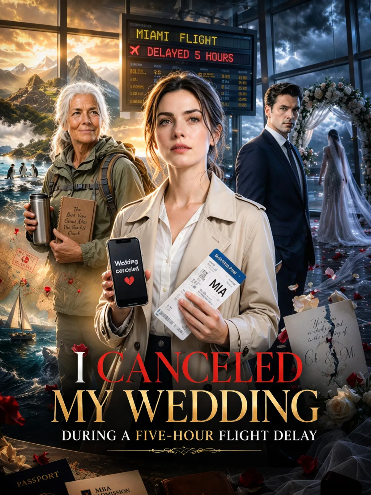 I canceled the wedding during the five-hour flight delay short drama poster