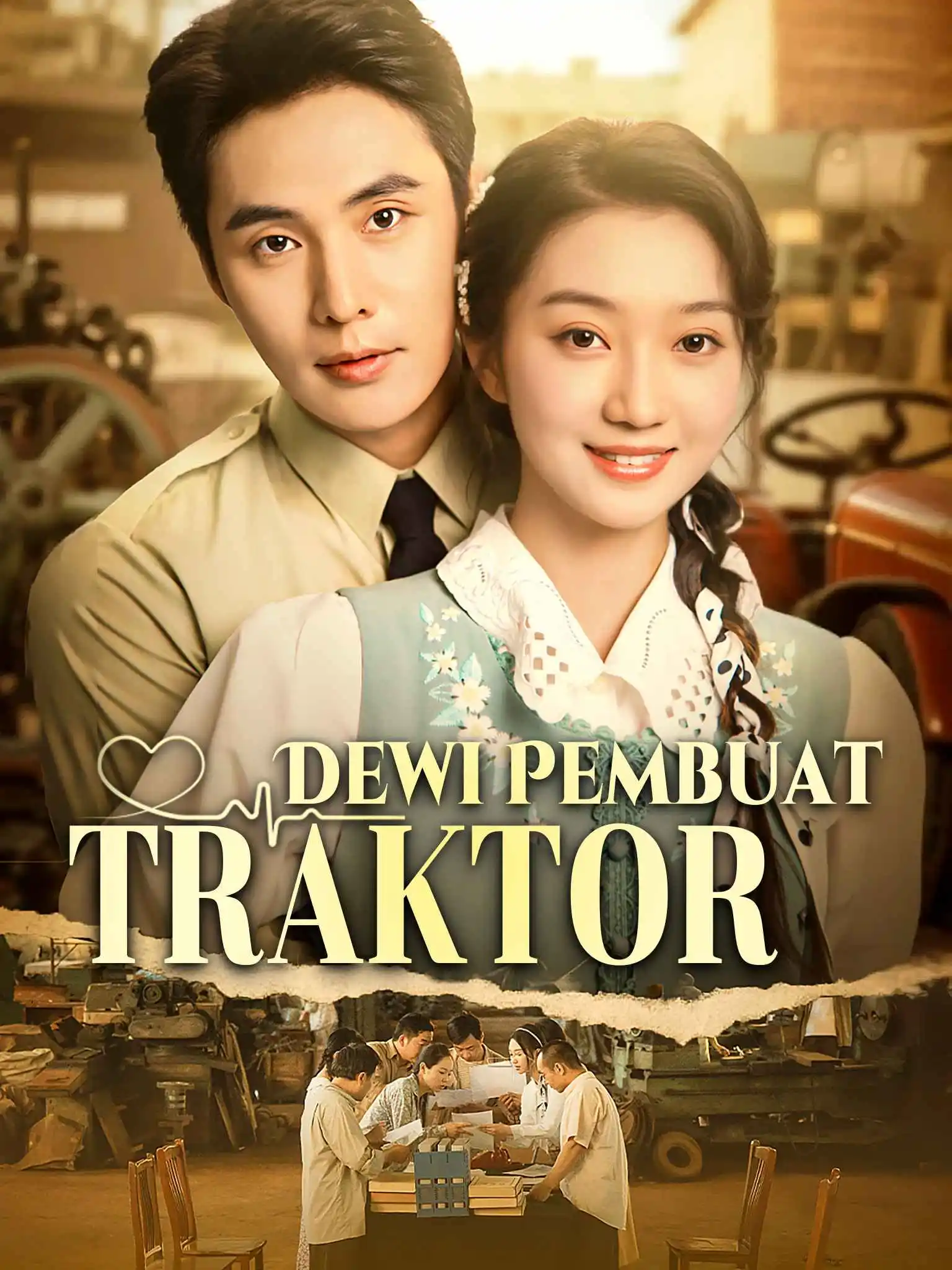 我！科研女神在五零修拖拉机 short drama poster