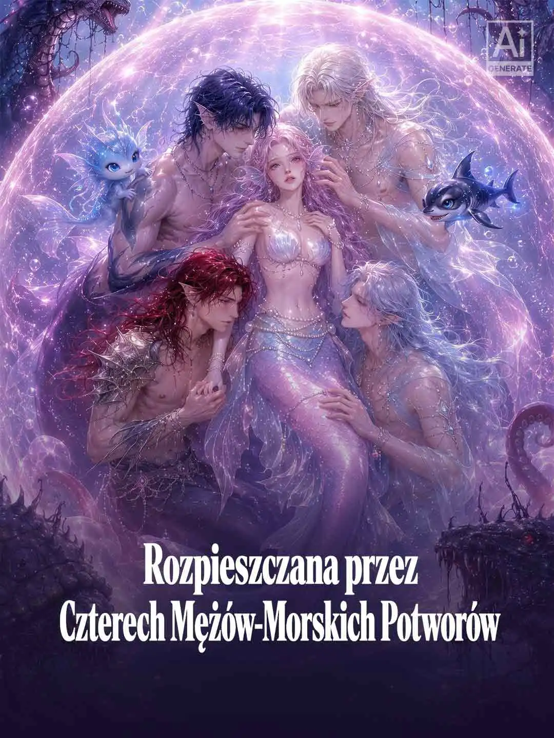 Rozpieszczana przez Czterech Mężów-Morskich Potworów short drama poster