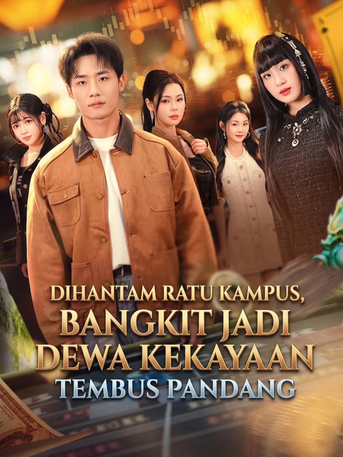 Dihantam Ratu Kampus, Bangkit Jadi Dewa Kekayaan Tembus Pandang short drama poster