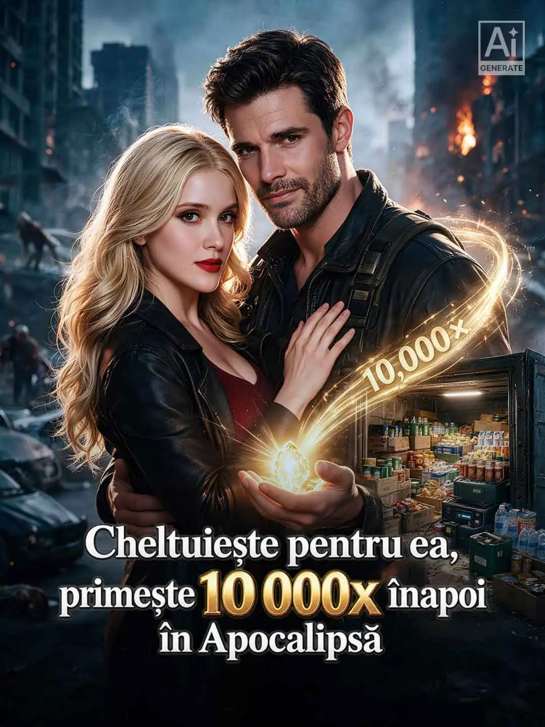 Cheltuiește pentru ea, primește 10 000x înapoi în Apocalipsă short drama poster