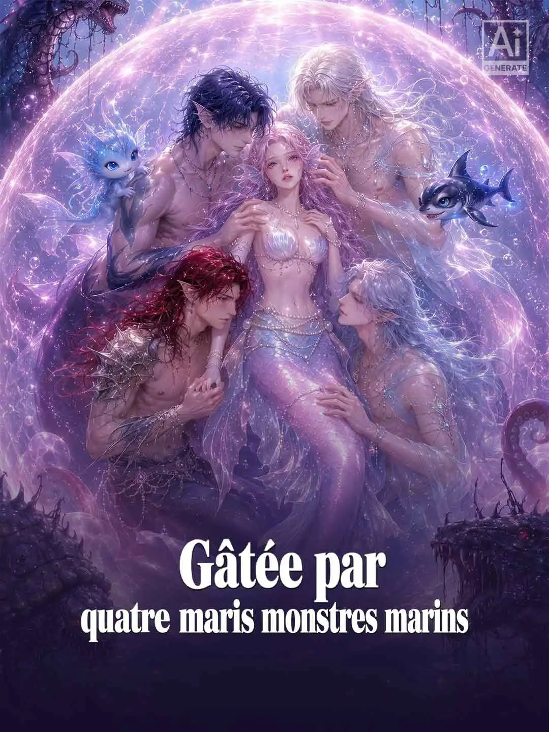 Gâtée par quatre maris monstres marins short drama poster