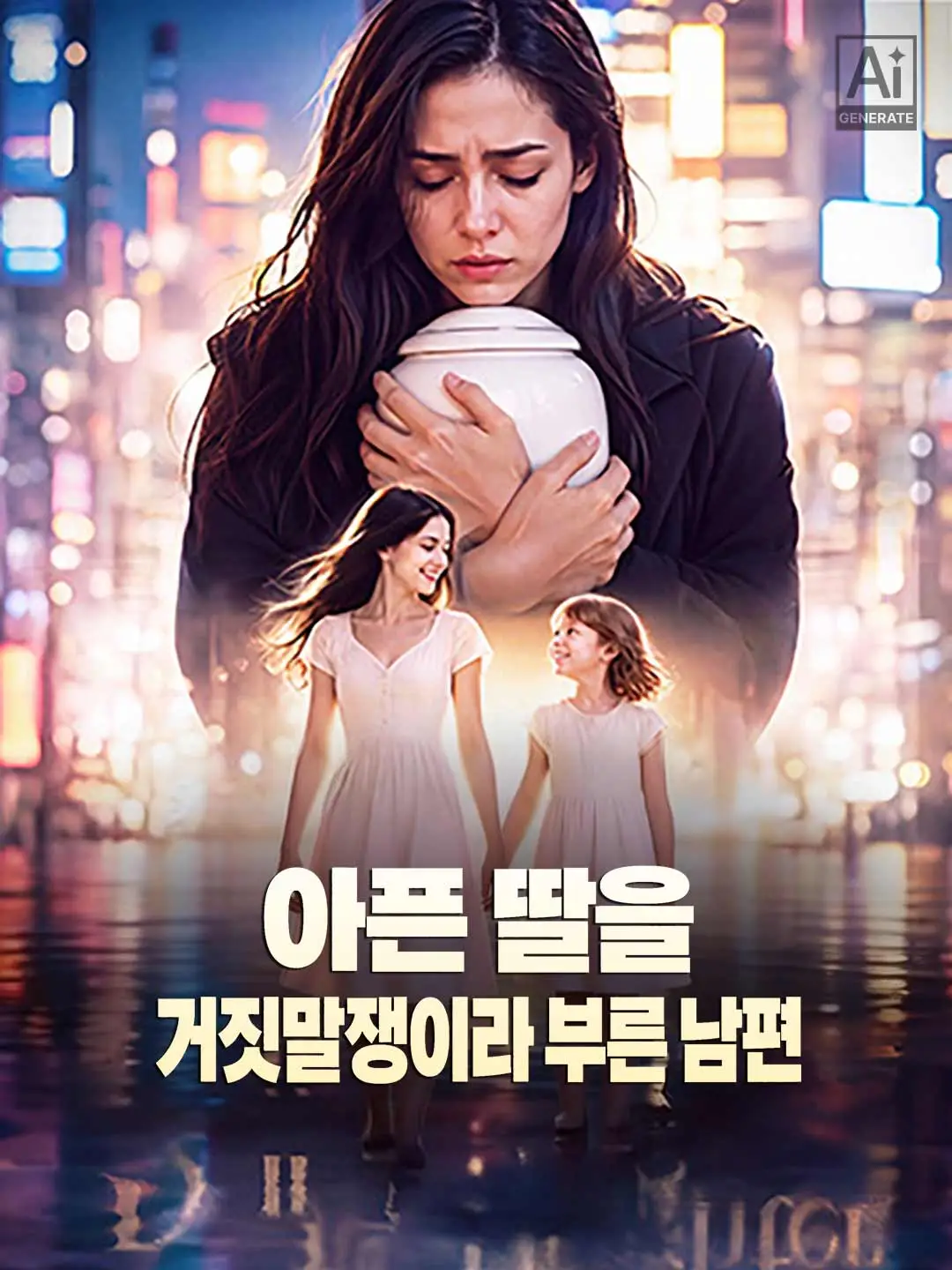 아픈 딸을 거짓말쟁이라 부른 남편 short drama poster