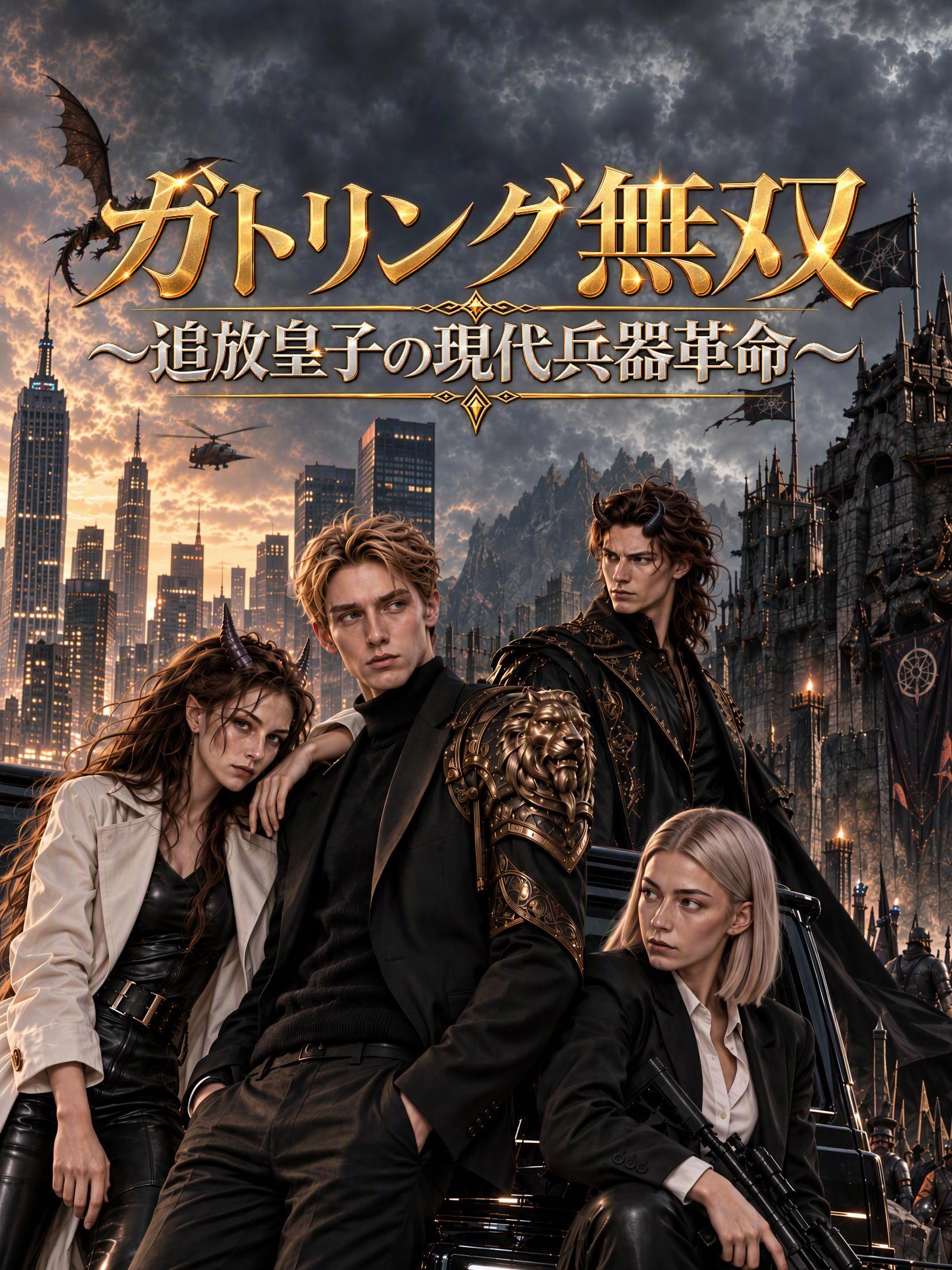 ガトリング無双～追放皇子の現代兵器革命～ short drama poster