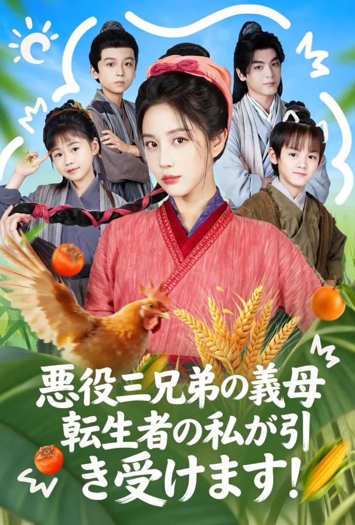 悪役三兄弟の義母、転生者の私が引き受けます！ short drama poster