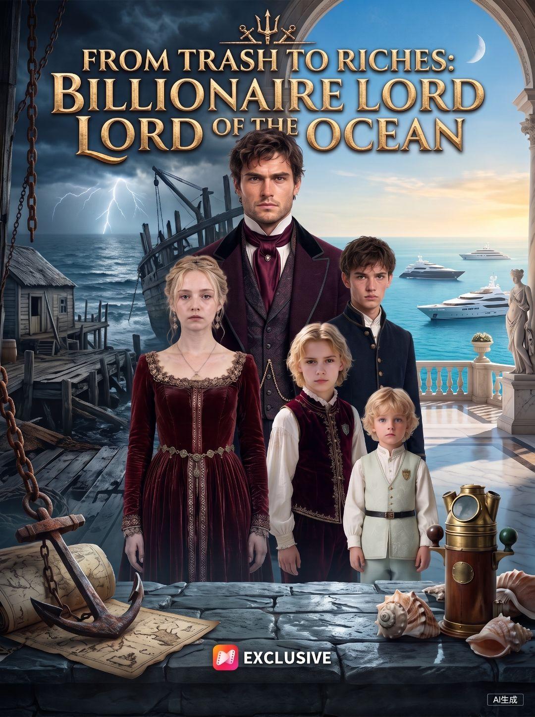 From Trash to Riches:Billionaire Lord of the Ocean short drama poster