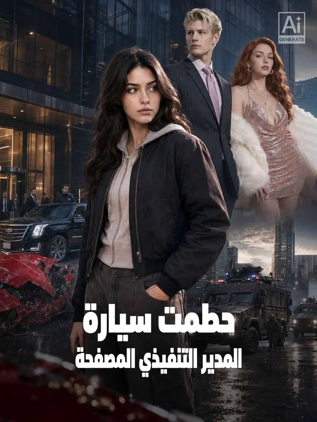 حطمت سيارة المدير التنفيذي المصفحة short drama poster