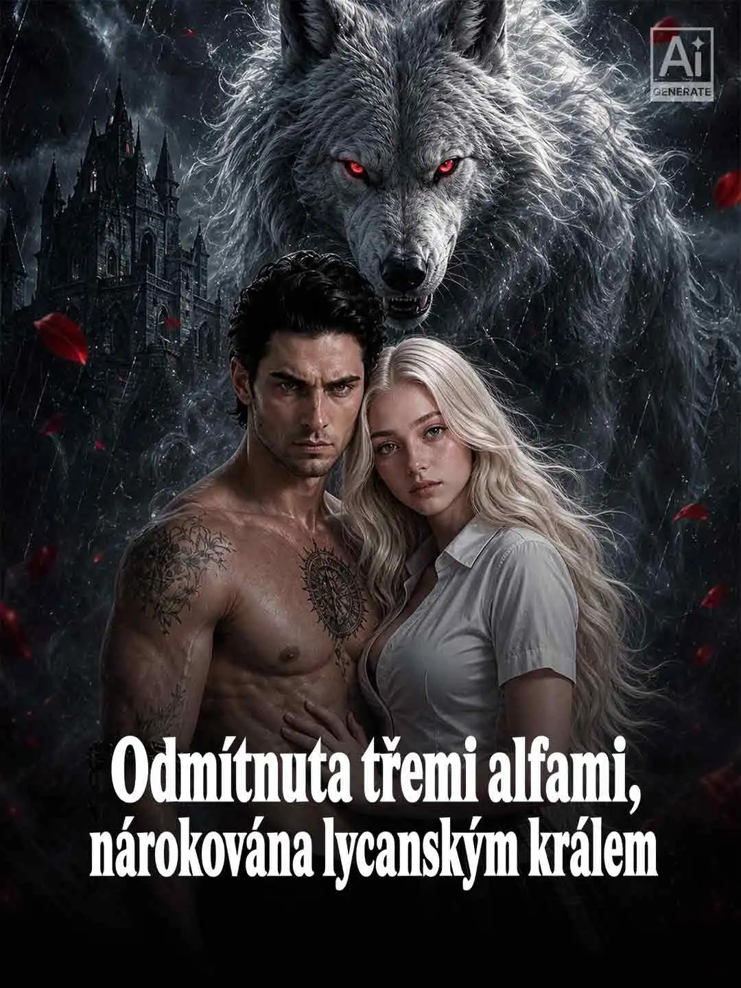 Odmítnuta třemi alfami, nárokována lycanským králem short drama poster