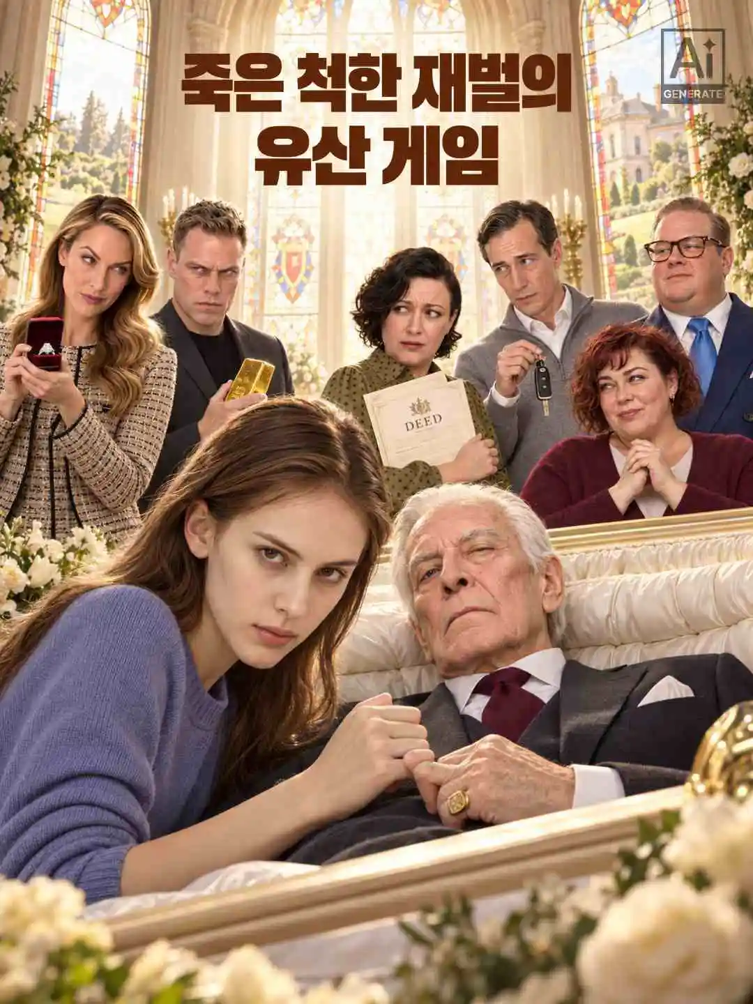 죽은 척한 재벌의 유산 게임 short drama poster