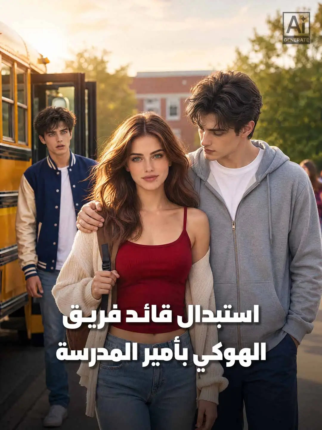 استبدال قائد فريق الهوكي بأمير المدرسة short drama poster