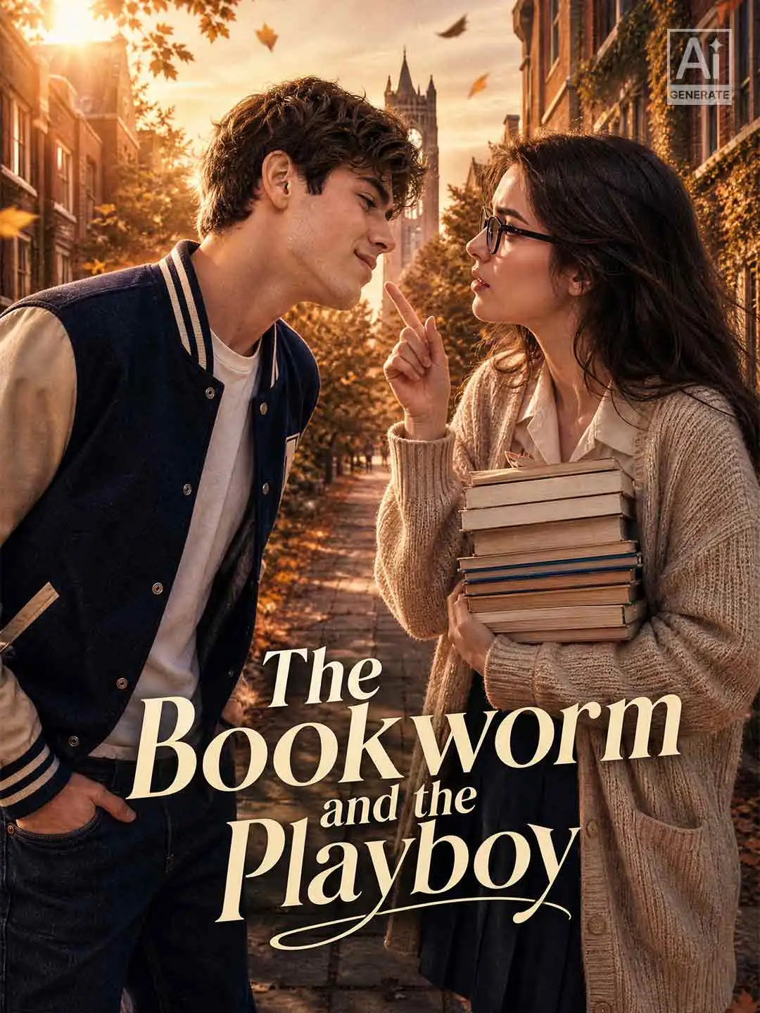 The Bookworm and the Playboy short drama poster