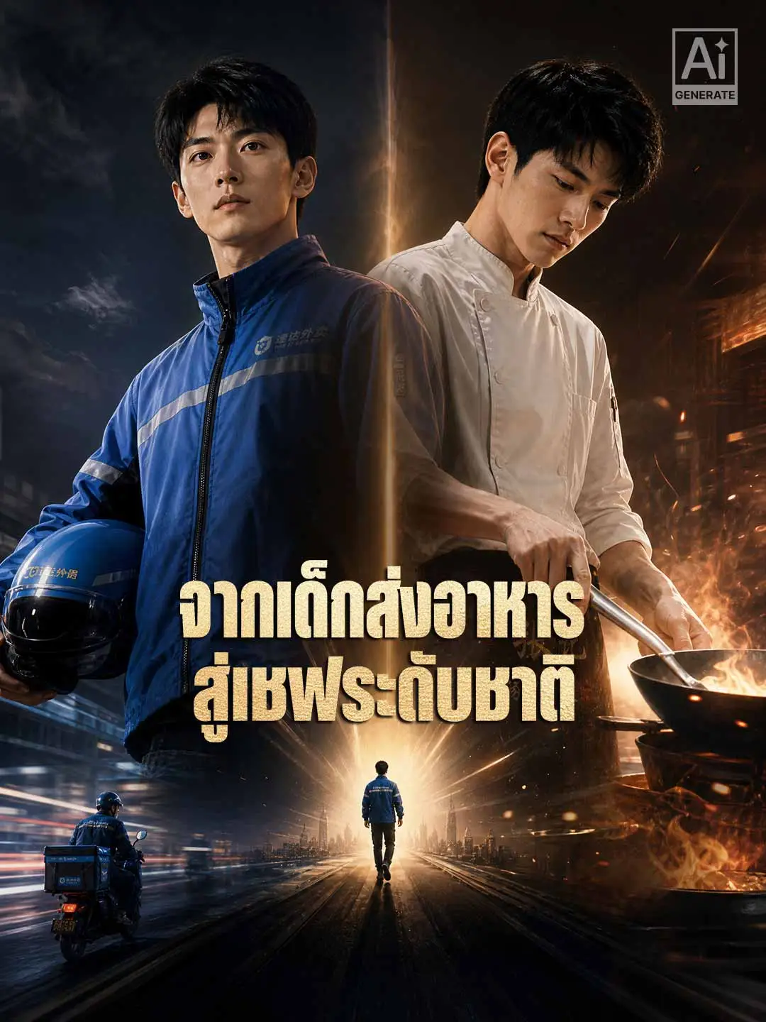 จากเด็กส่งอาหารสู่เชฟระดับชาติ short drama poster
