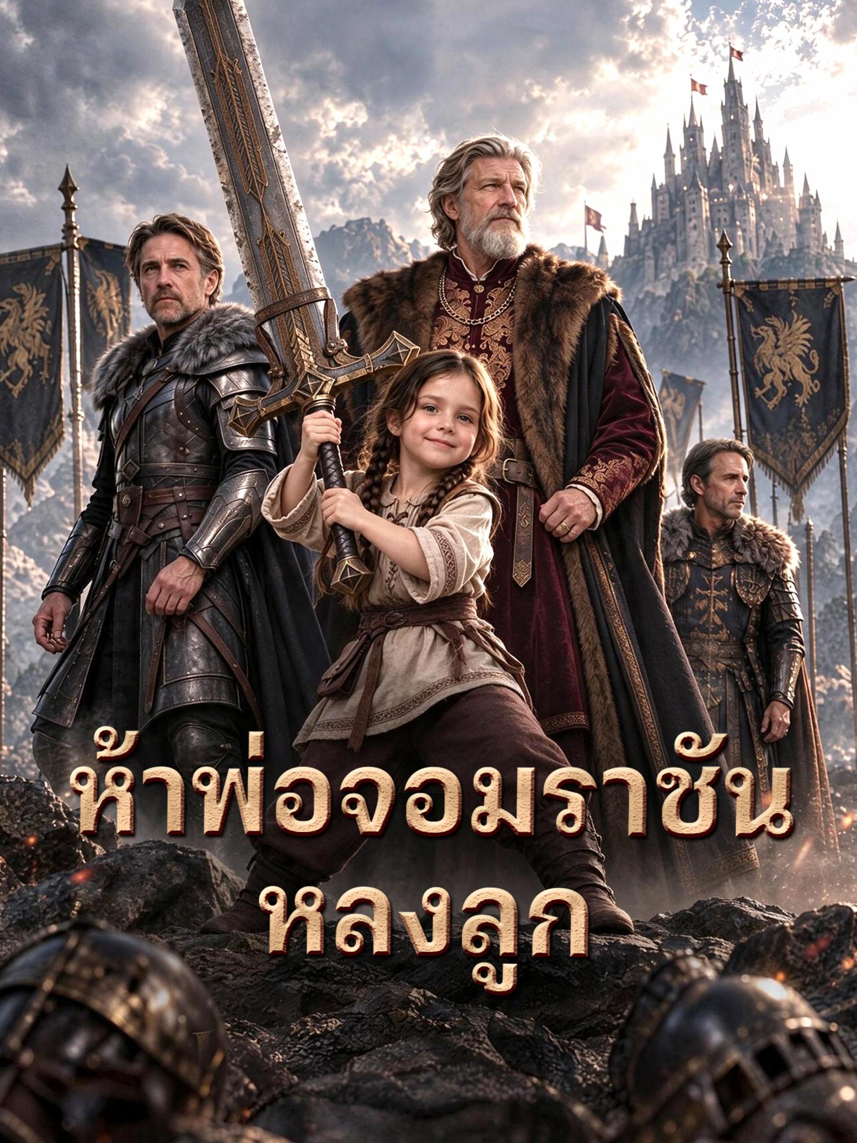 ห้าพ่อจอมราชันหลงลูก short drama poster
