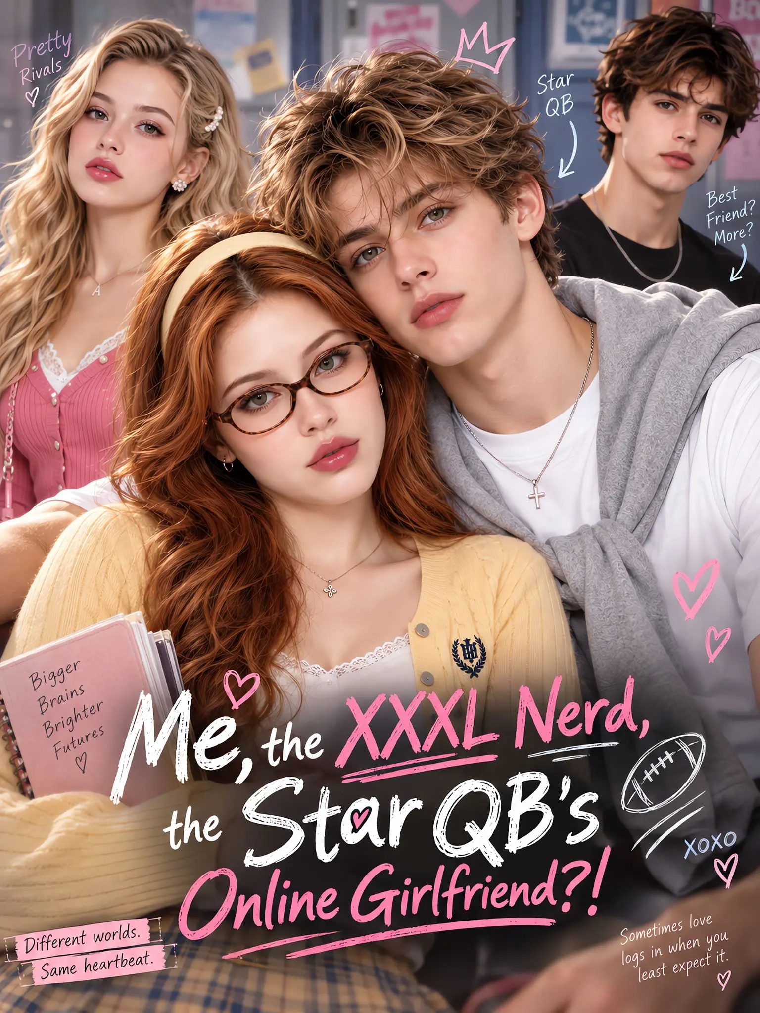 Me, the XXXL Nerd, the Star QB’s Online Girlfriend?! short drama poster