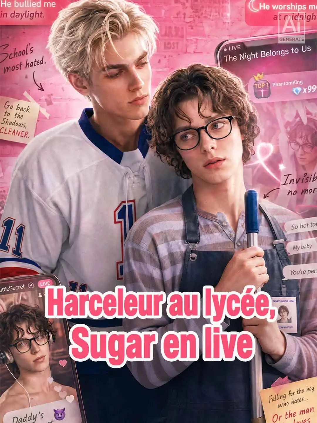 Harceleur au lycée, Sugar en live short drama poster
