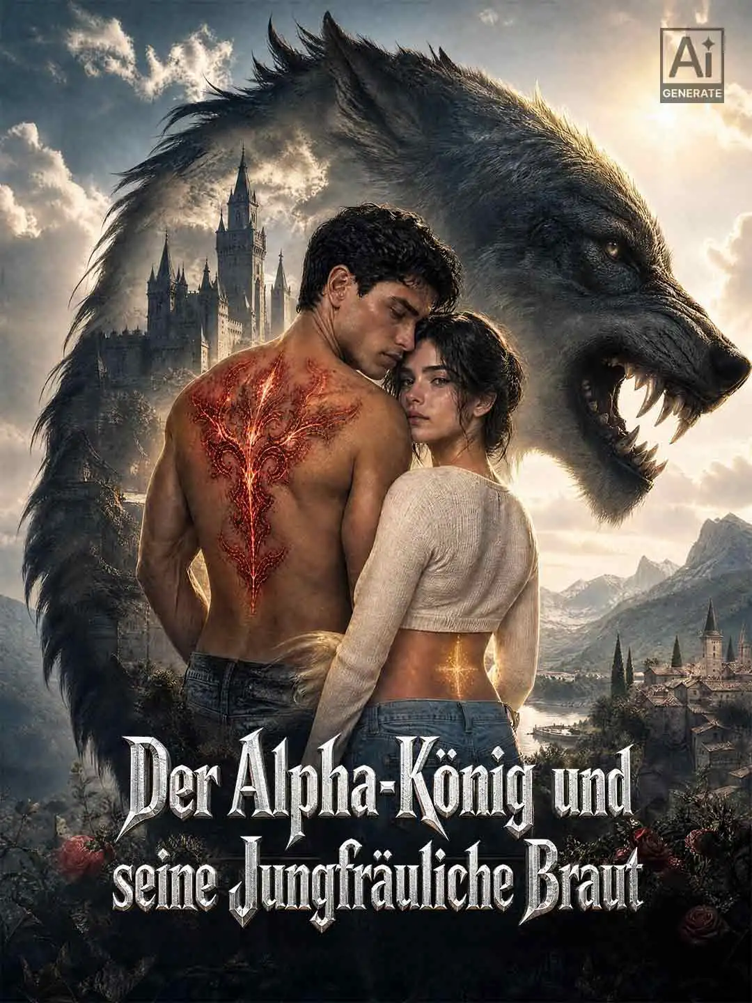 DER ALPHA-KÖNIG UND SEINE JUNGFRÄULICHE BRAUT short drama poster