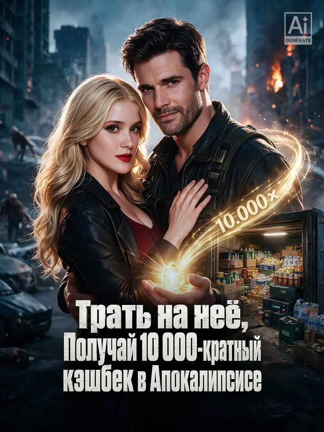 Трать на неё, Получай 10 000-кратный кэшбек в Апокалипсисе short drama poster