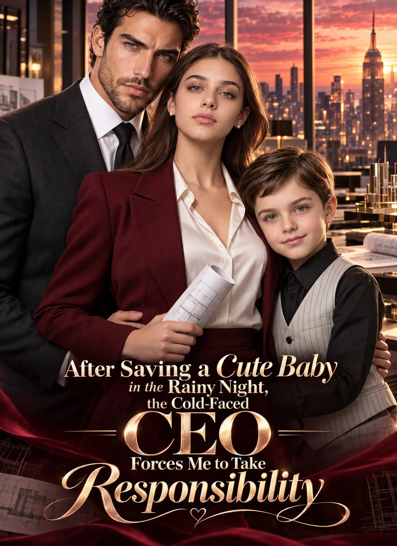 After Saving a Cute Baby on a Rainy Night, the Cold-Faced CEO Forces Me to Take Responsibility short drama poster