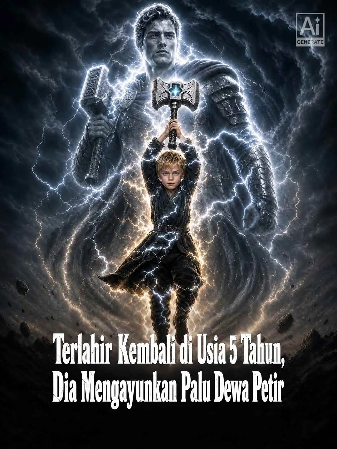 Terlahir Kembali di Usia 5 Tahun, Dia Mengayunkan Palu Dewa Petir short drama poster