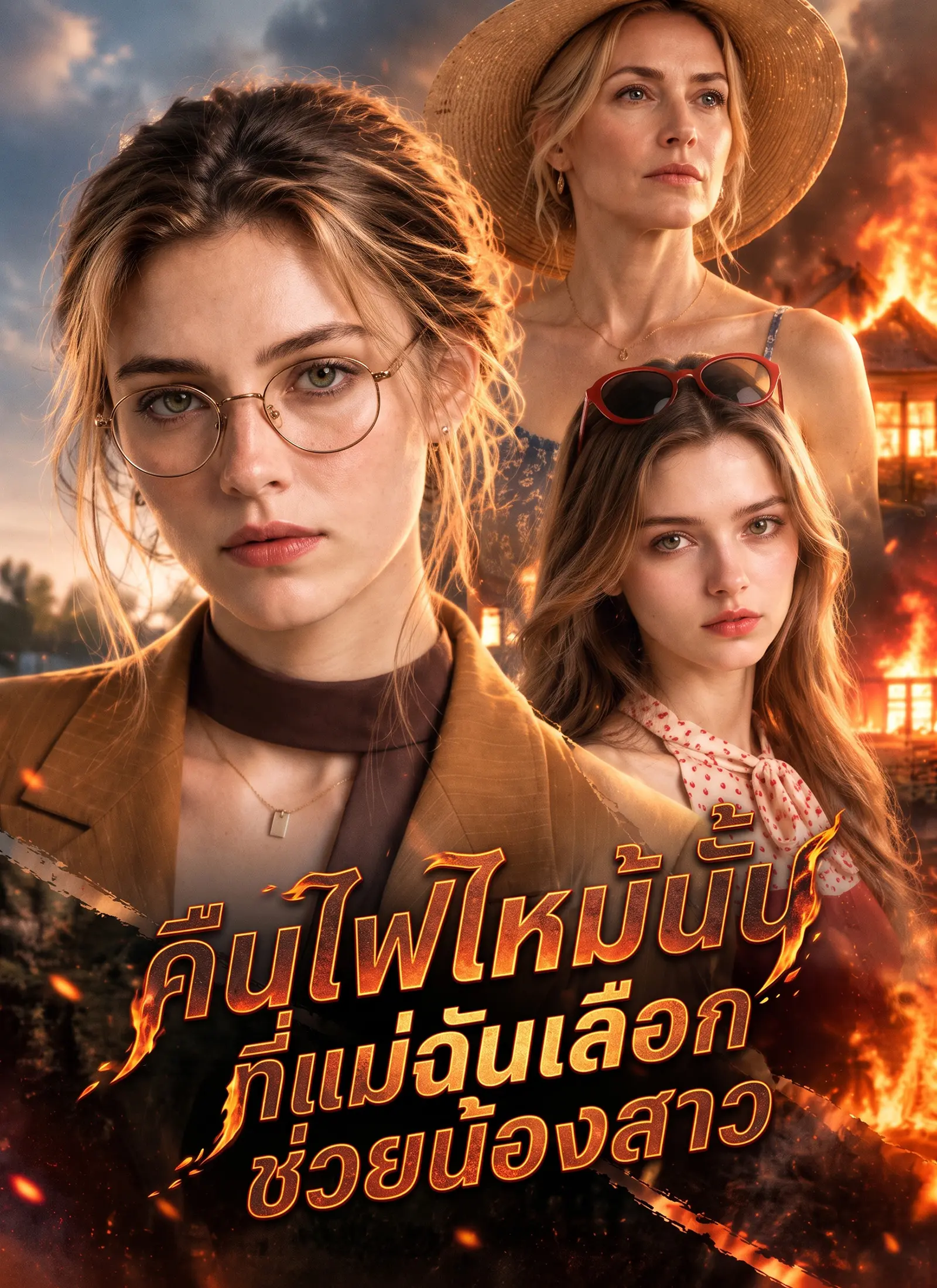 คืนไฟไหม้นั้นที่แม่ฉันเลือกช่วยน้องสาว short drama poster
