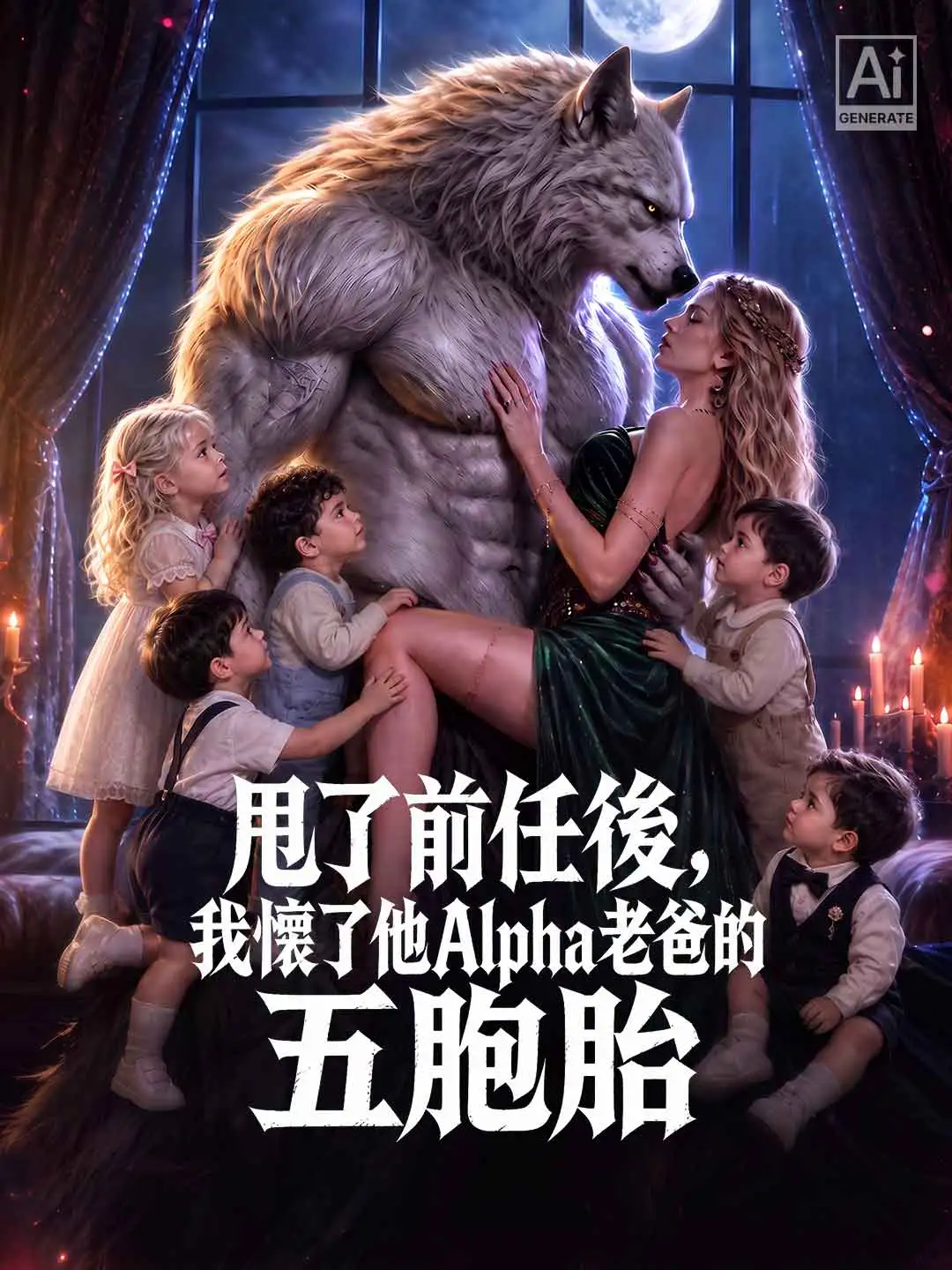 甩了前任後，我懷了他Alpha老爸的五胞胎 short drama poster