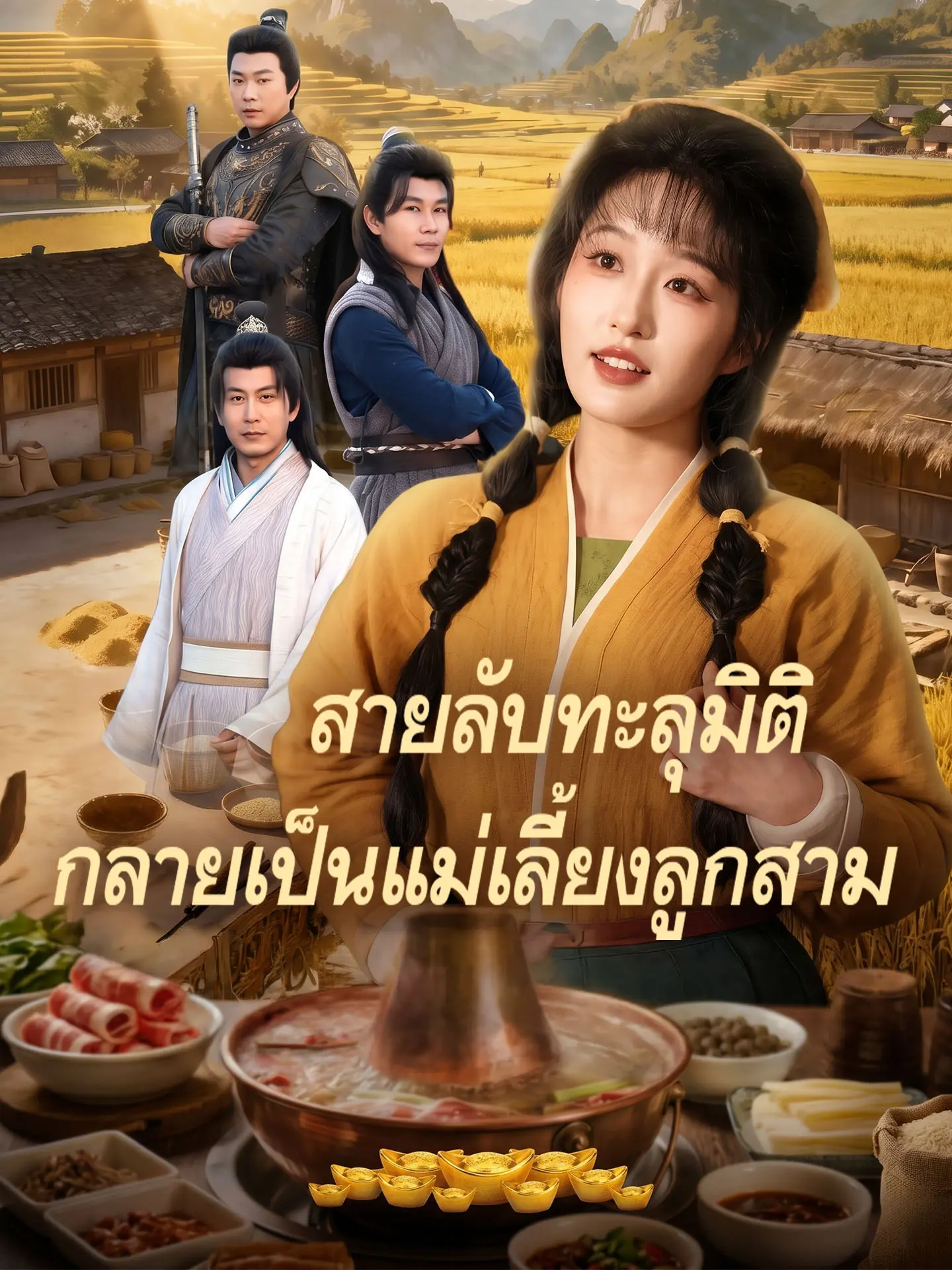 สายลับทะลุมิติ กลายเป็นแม่เลี้ยงลูกสาม short drama poster