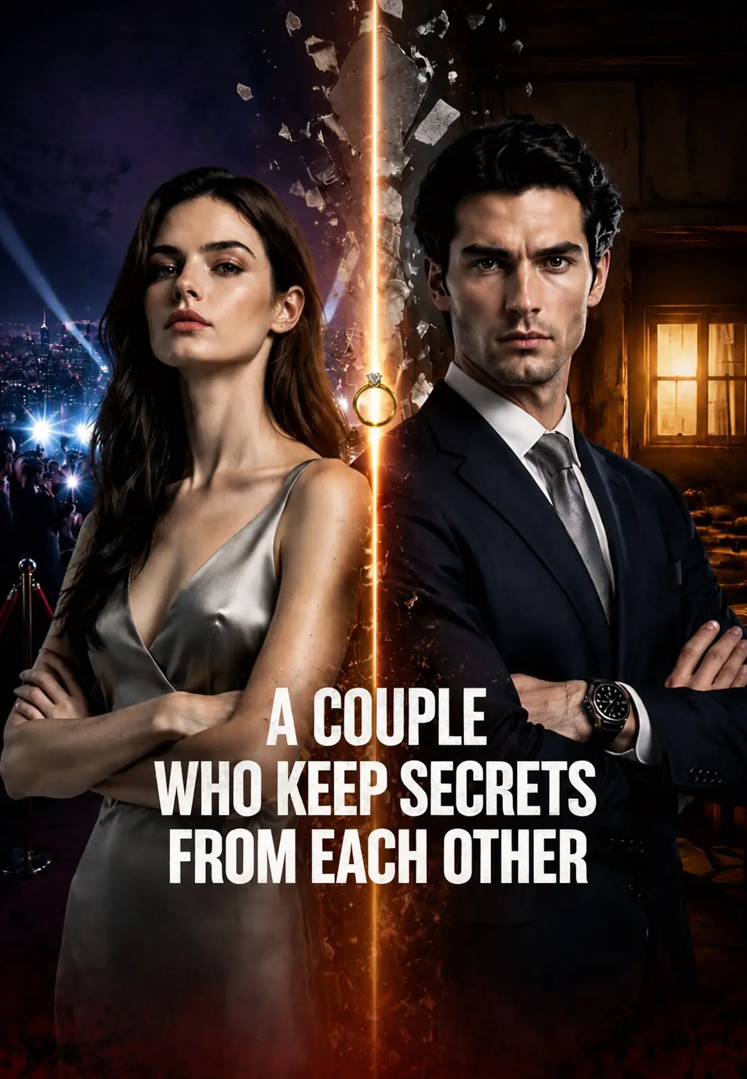 A couple who keep secrets from each other short drama poster