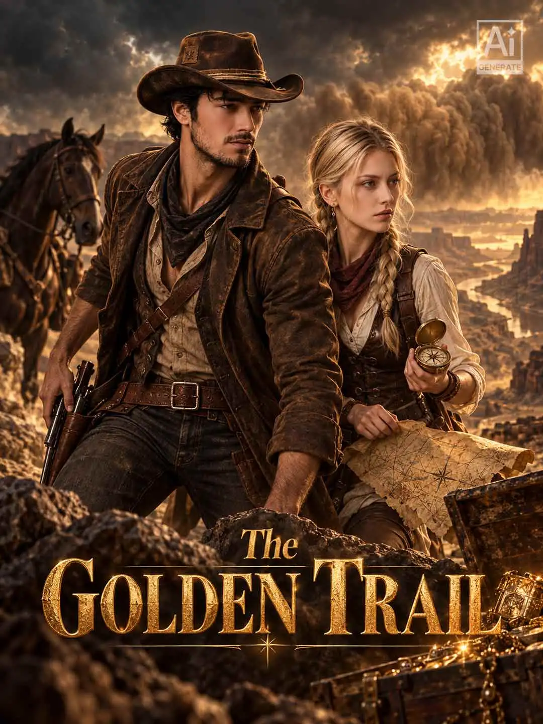The Golden Trail short drama poster