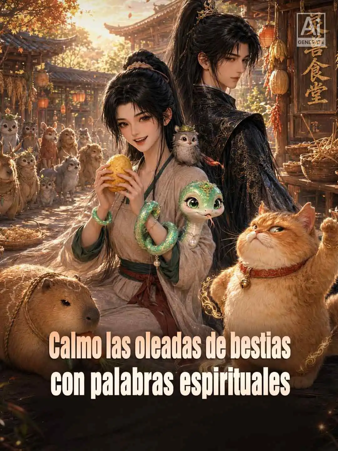 Calmo las oleadas de bestias con palabras espirituales short drama poster