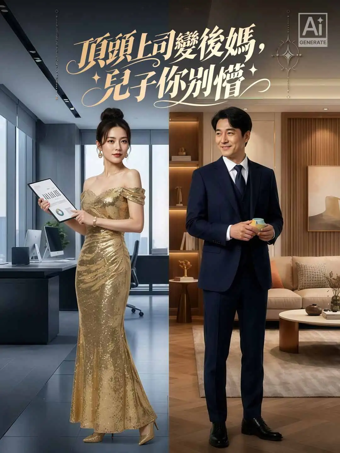 頂頭上司變後媽，兒子你別懵 short drama poster
