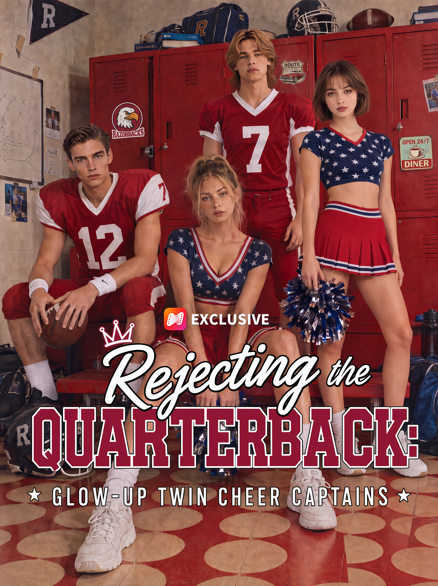 Rejecting the Quarterback：Glow-up Twin Cheer Captains short drama poster