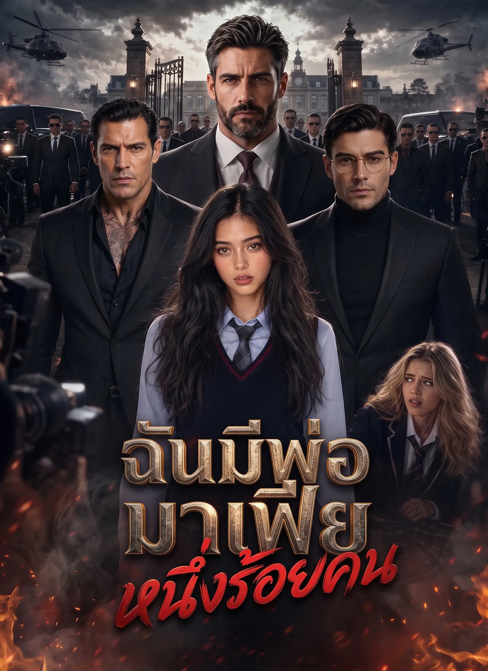 ฉันมีพ่อมาเฟียหนึ่งร้อยคน short drama poster