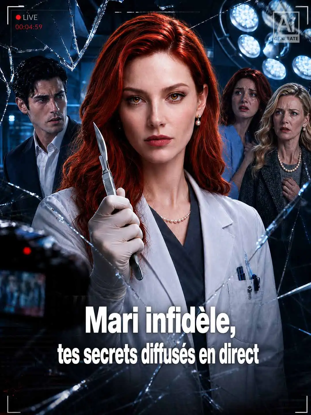 Mari infidèle, tes secrets diffusés en direct short drama poster