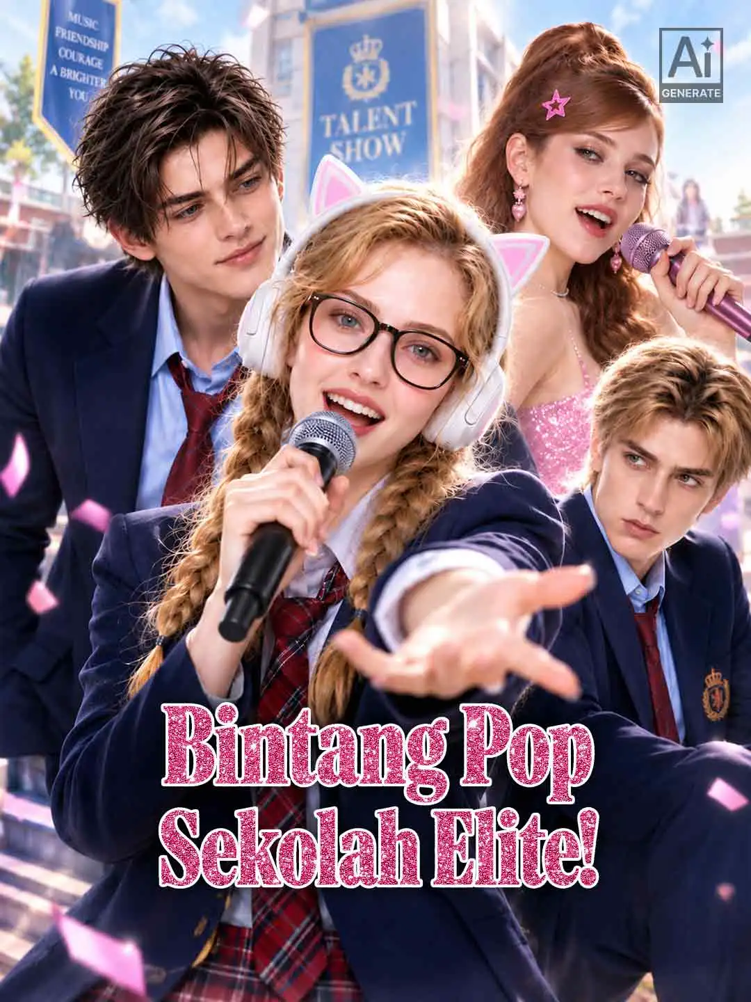 Bintang Pop Sekolah Elite! short drama poster