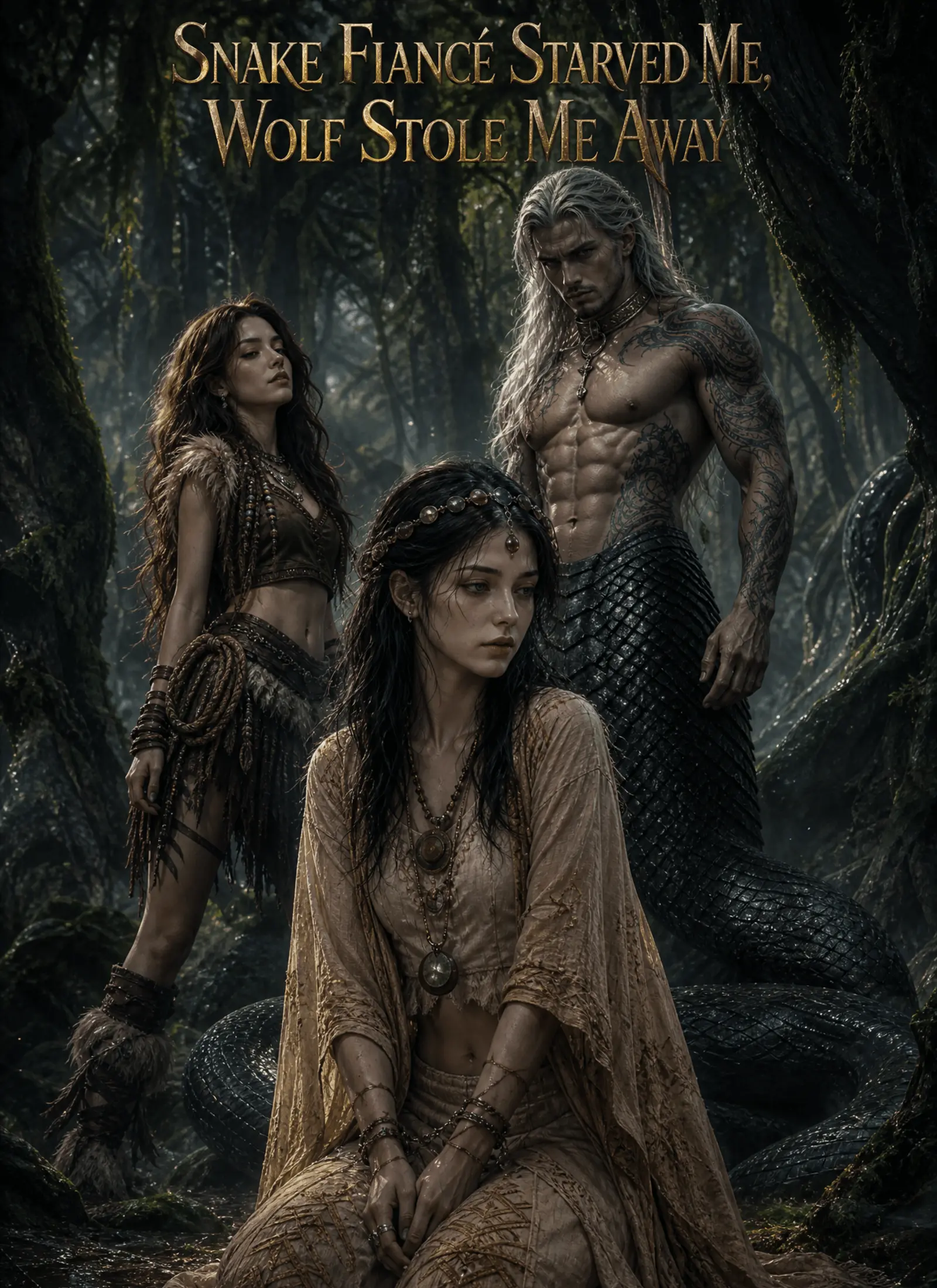 Snake Fiancé Starved Me, Wolf Stole Me Away short drama poster