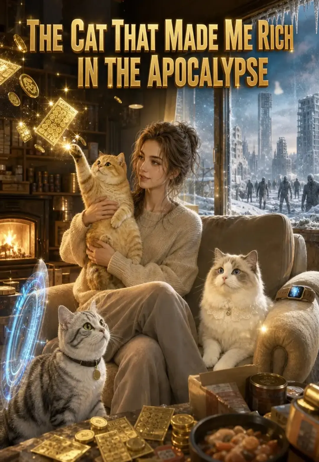The Cat That Made Me Rich in the Apocalypse short drama poster