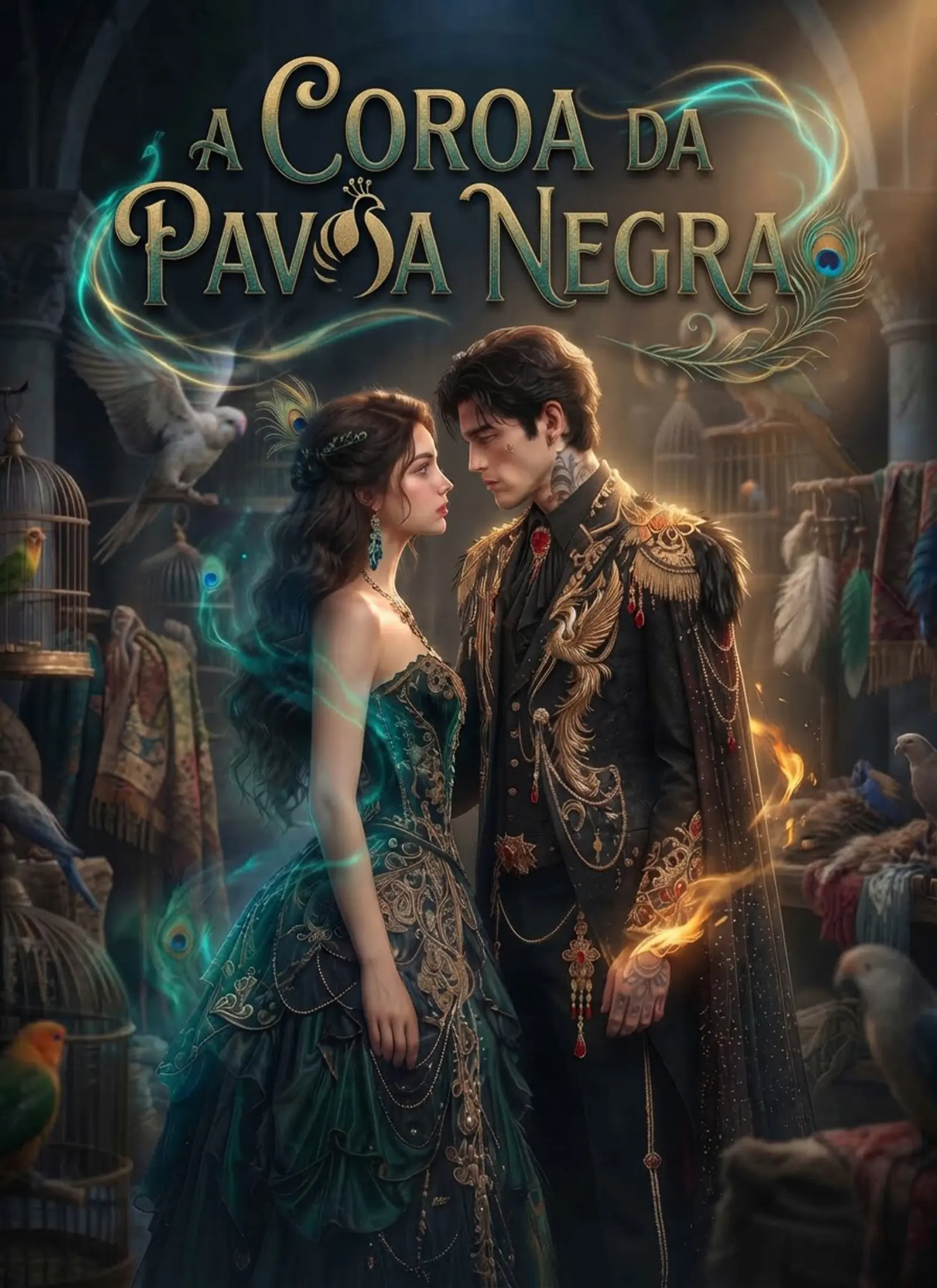 A Coroa da Pavoa Negra short drama poster