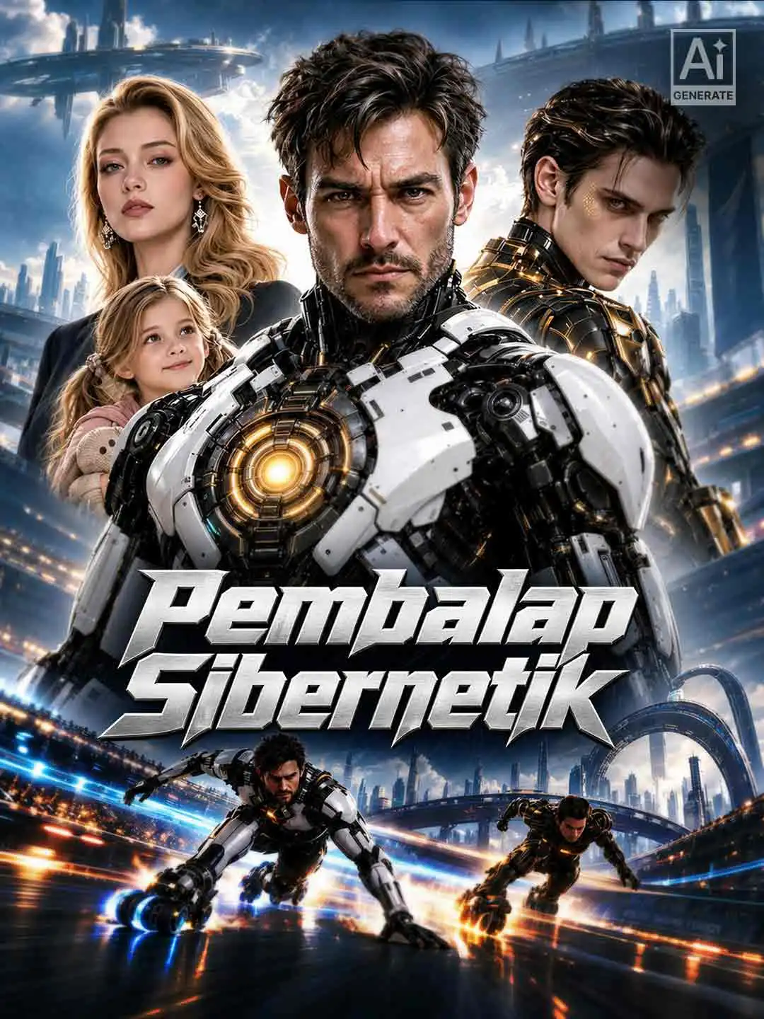Pembalap Sibernetik short drama poster