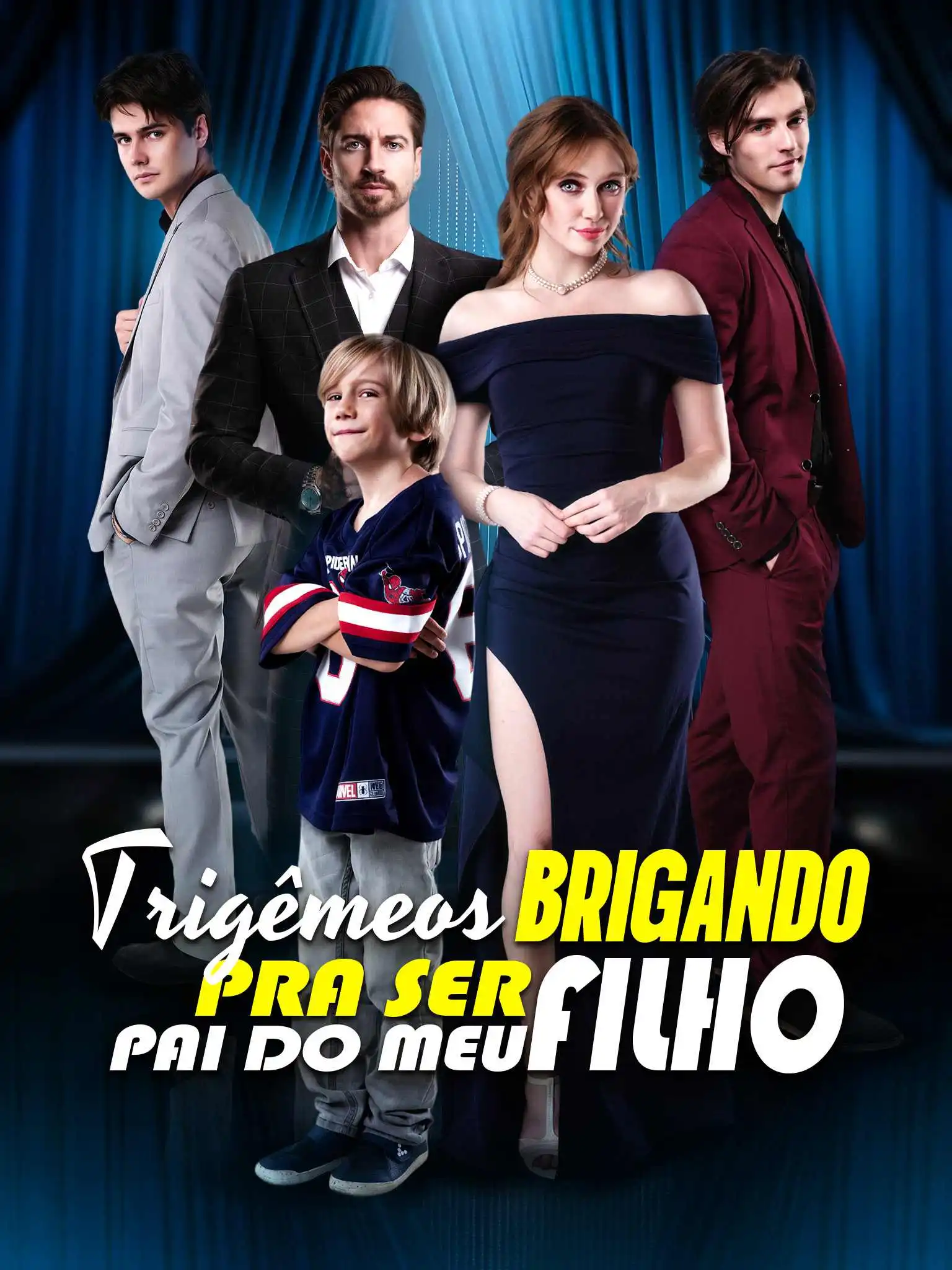 Triplets Fighting to Be My Son's Daddy short drama poster