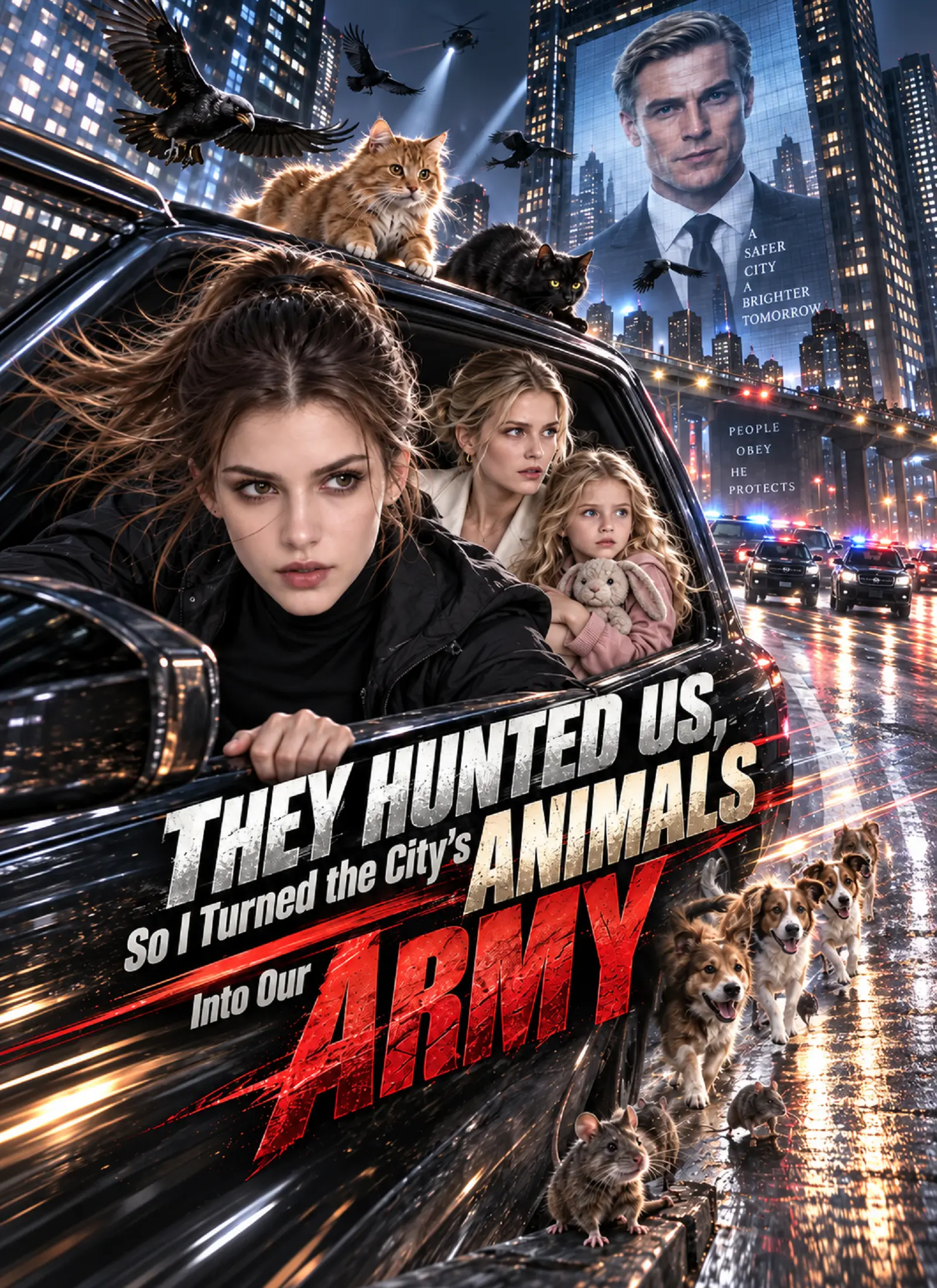 They Hunted Us, So I Turned the City's Animals Into Our Army short drama poster