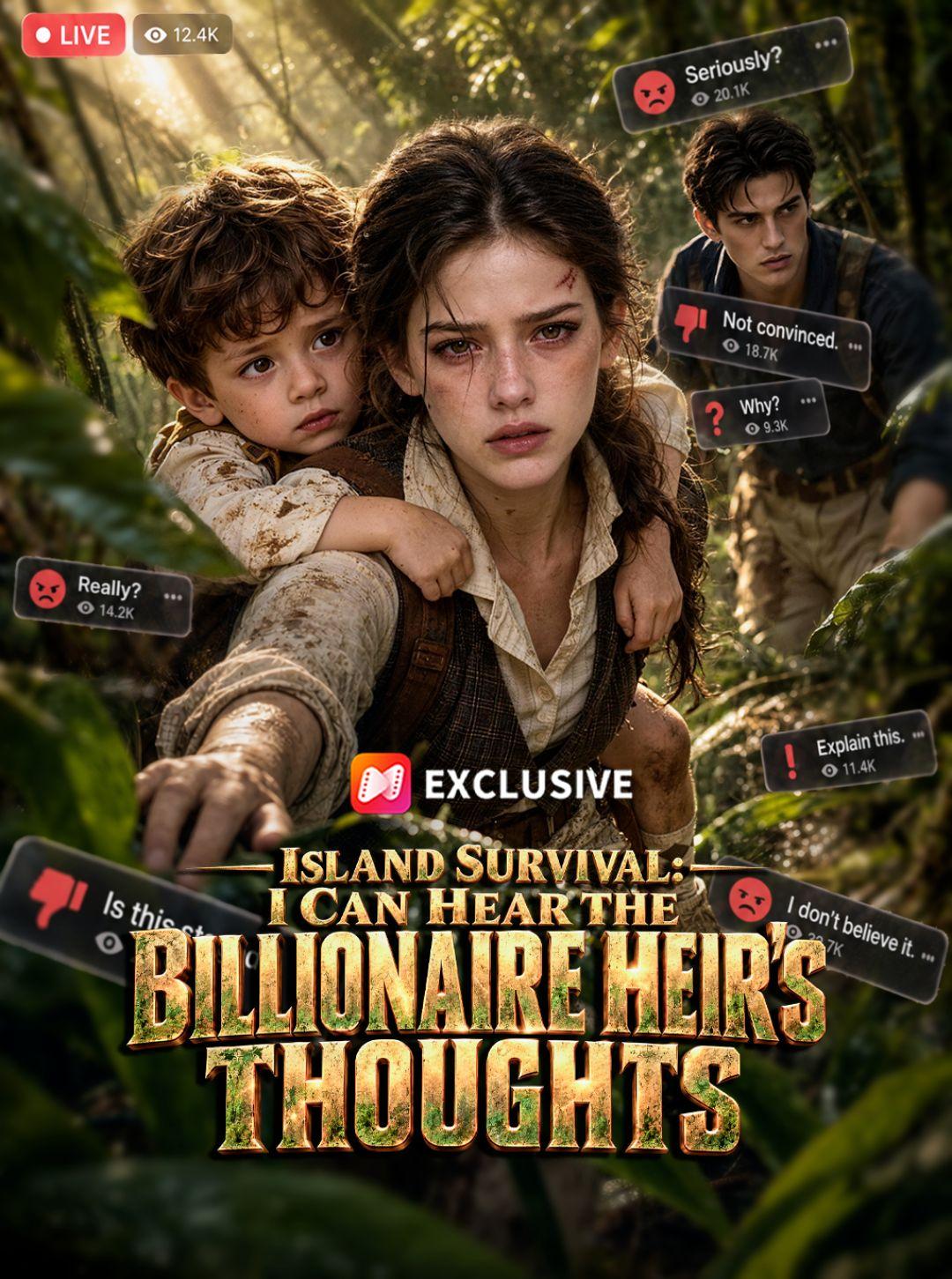 Island Survival: I Can Hear the Billionaire Heir’s Thoughts short drama poster