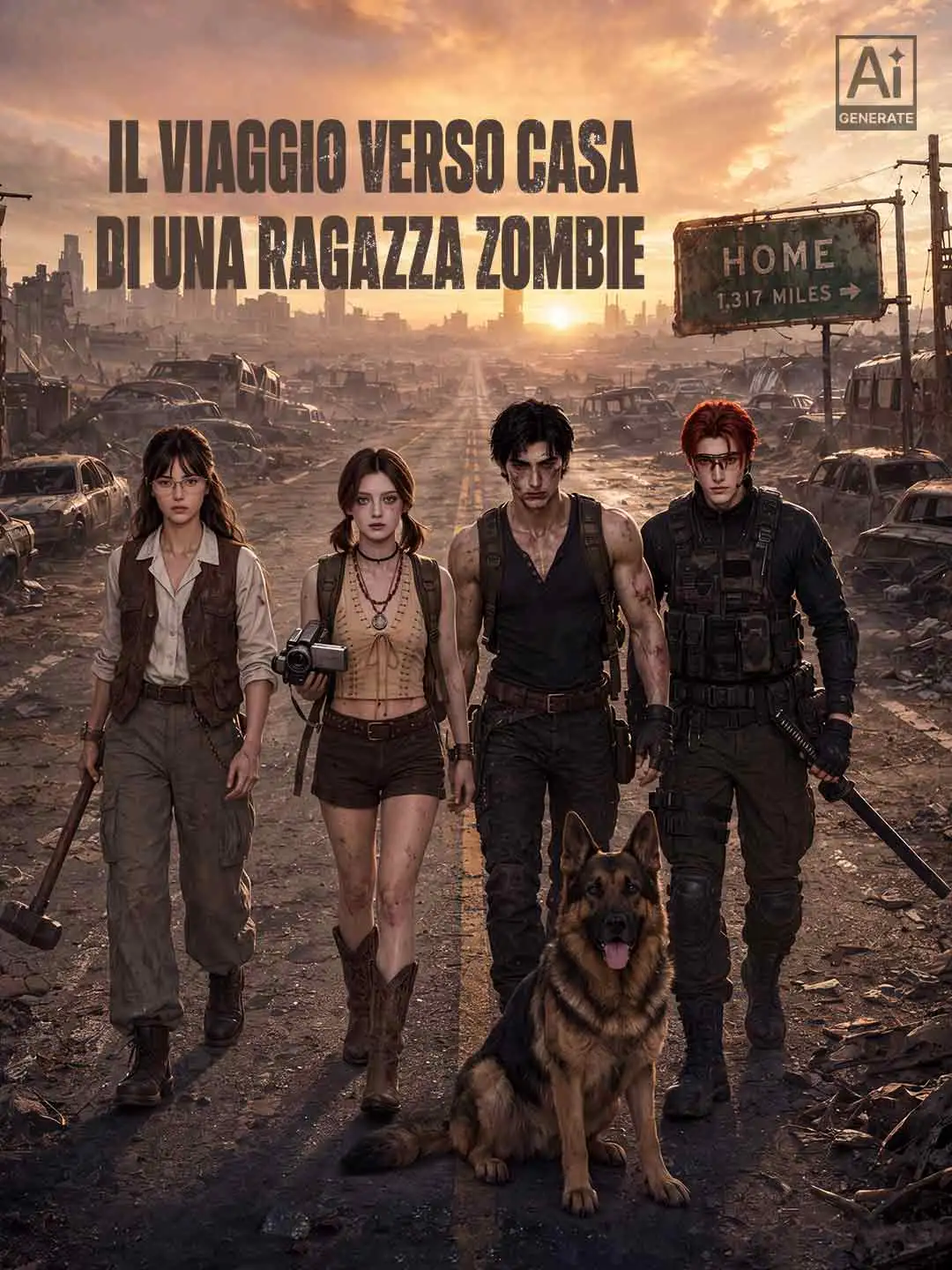 IL VIAGGIO VERSO CASA DI UNA RAGAZZA ZOMBIE short drama poster