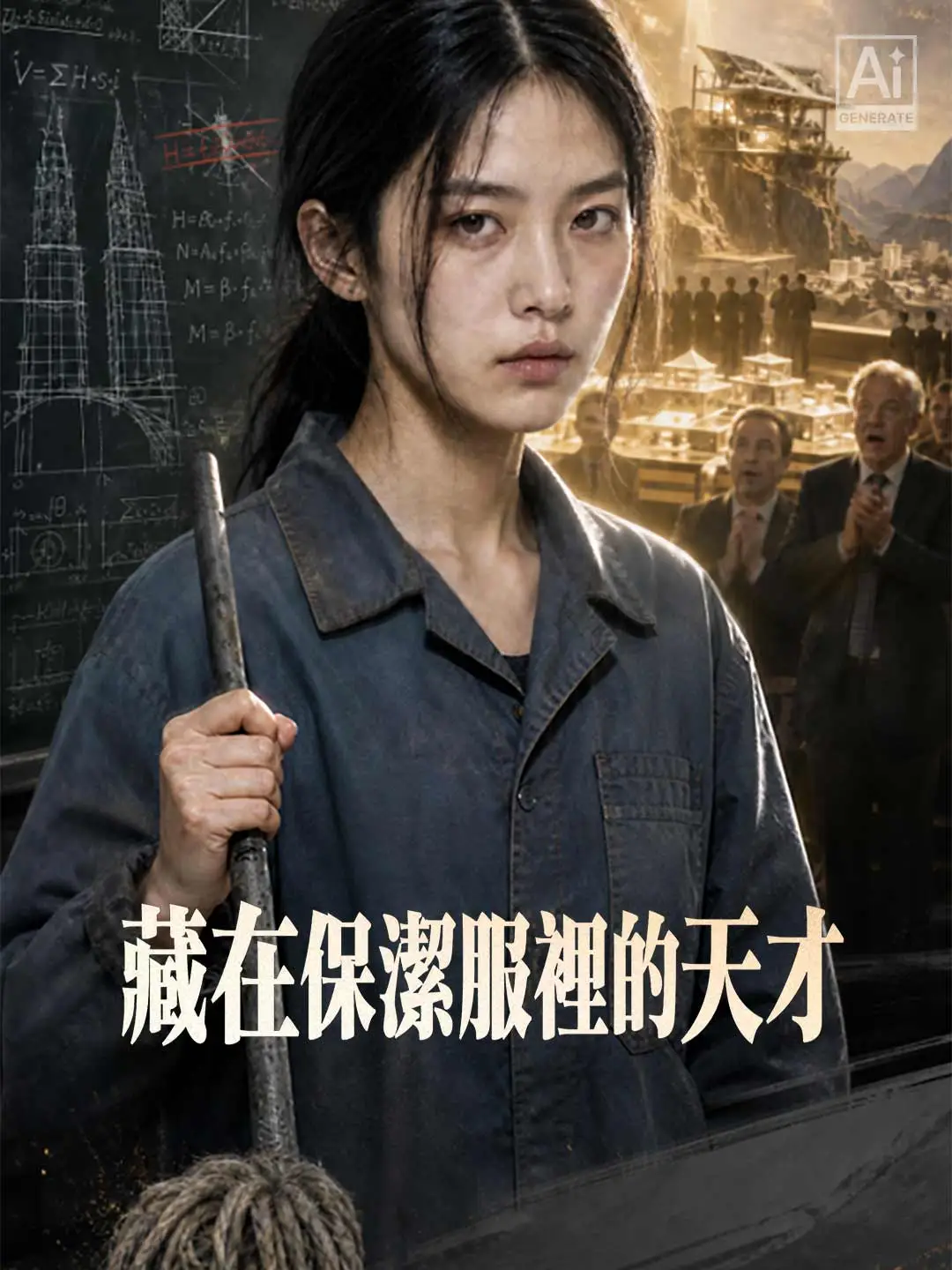藏在保潔服裡的天才 short drama poster