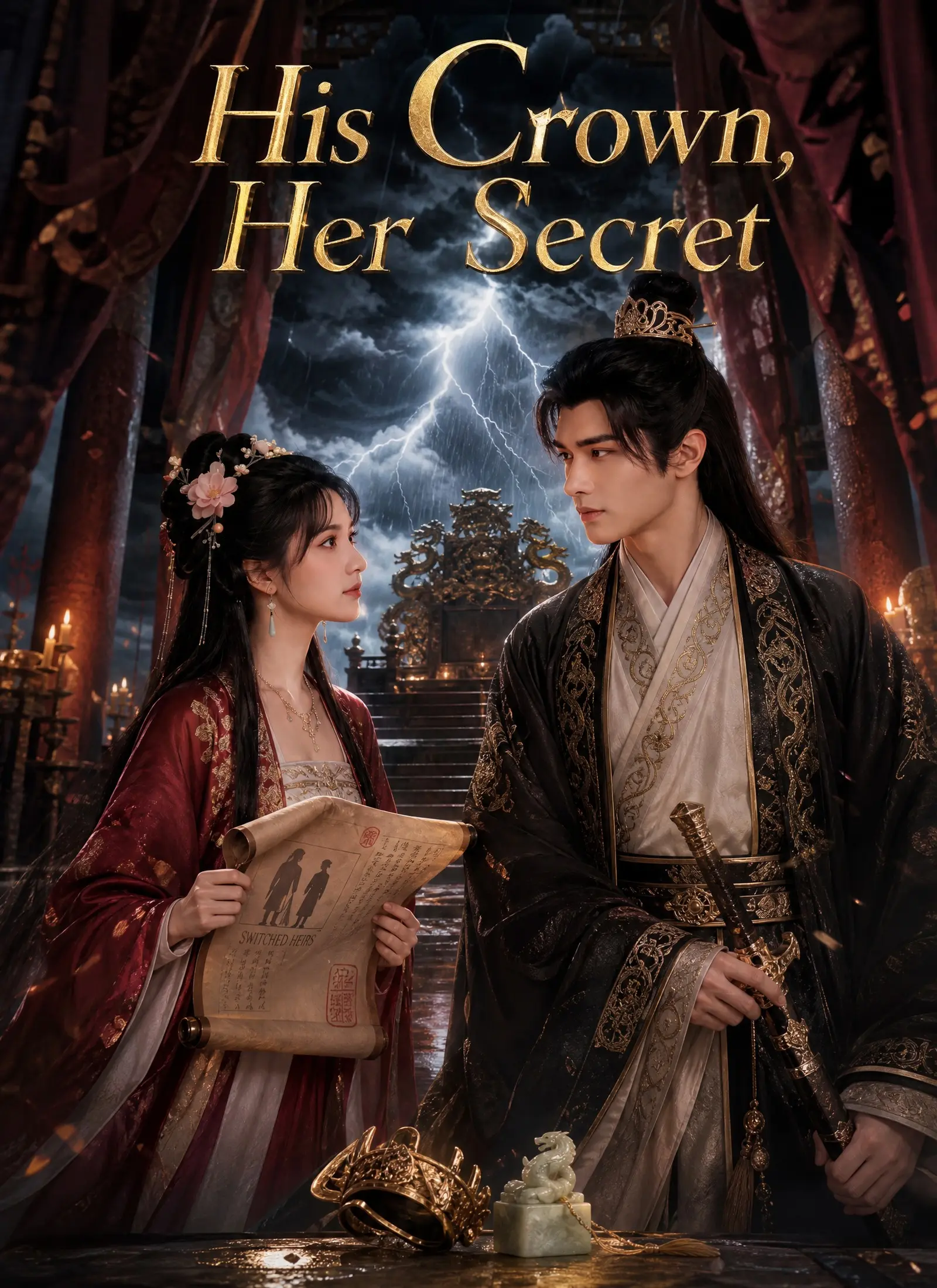 [Dubbed] His Crown, Her Secret short drama poster