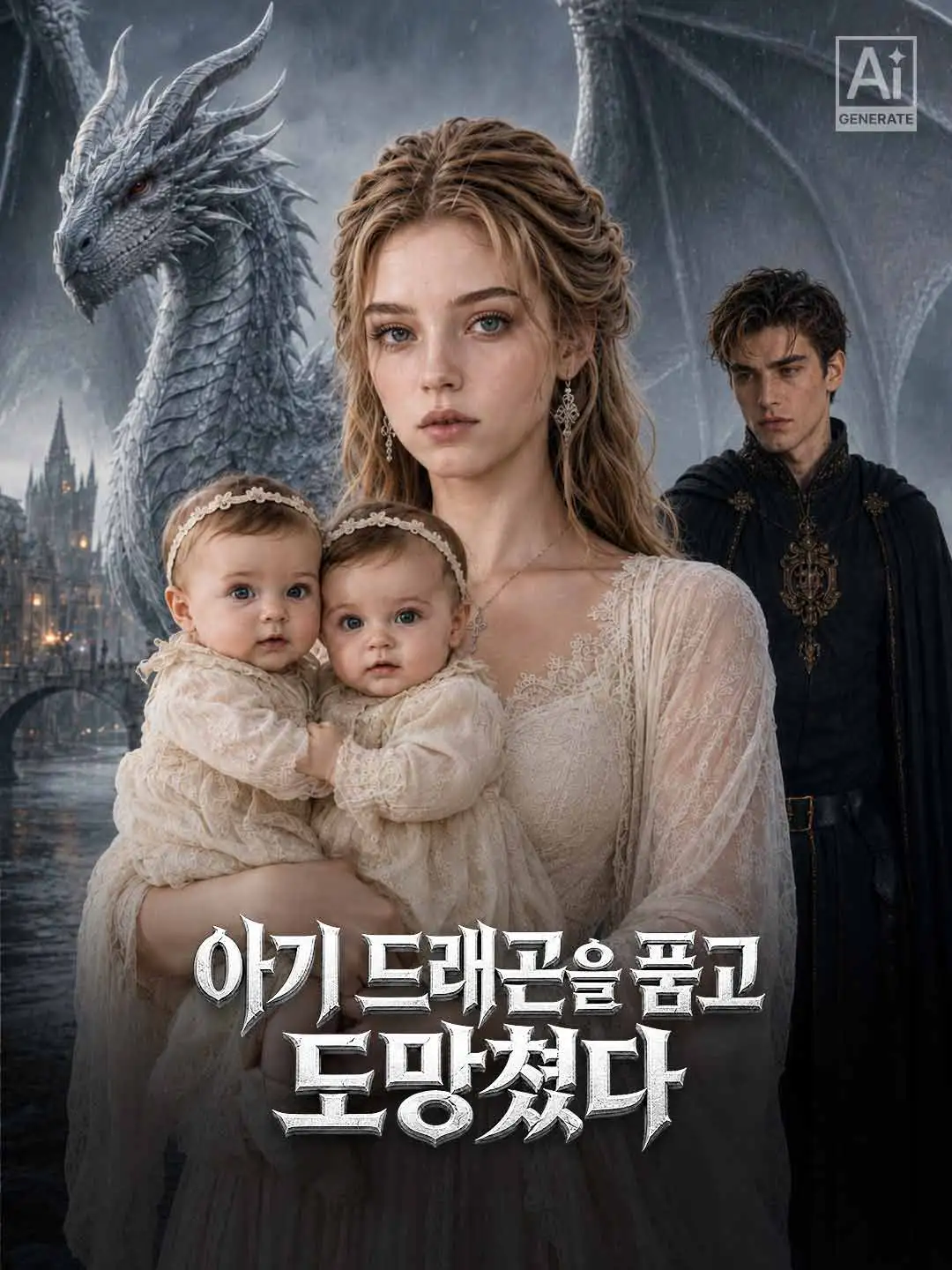 아기 드래곤을 품고 도망쳤다 short drama poster