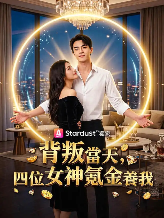 背叛當天，四位女神氪金養我 short drama poster