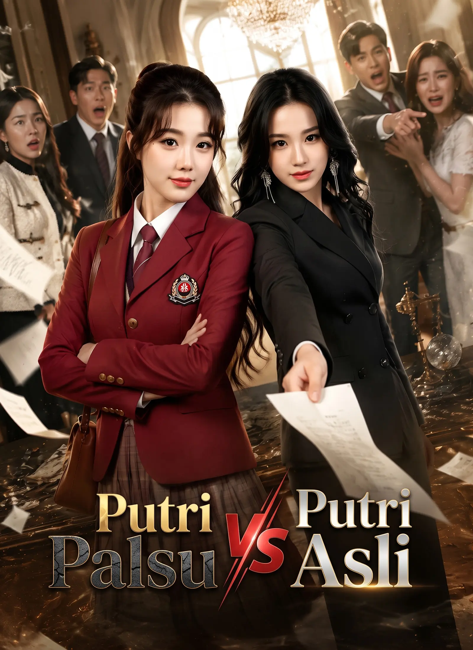 [Dubbing]Putri Palsu vs Putri Asli short drama poster