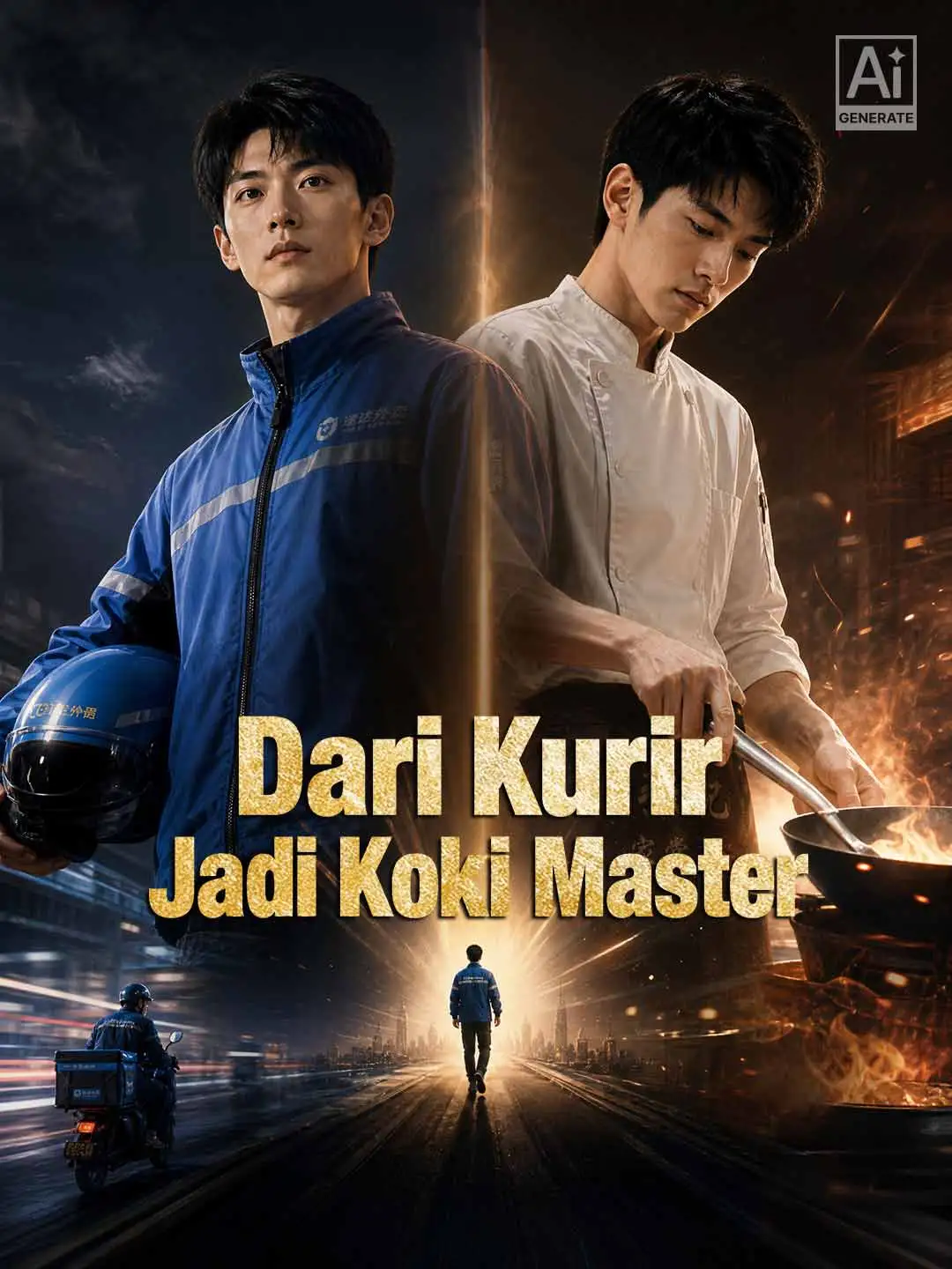 Dari Kurir Jadi Koki Master short drama poster